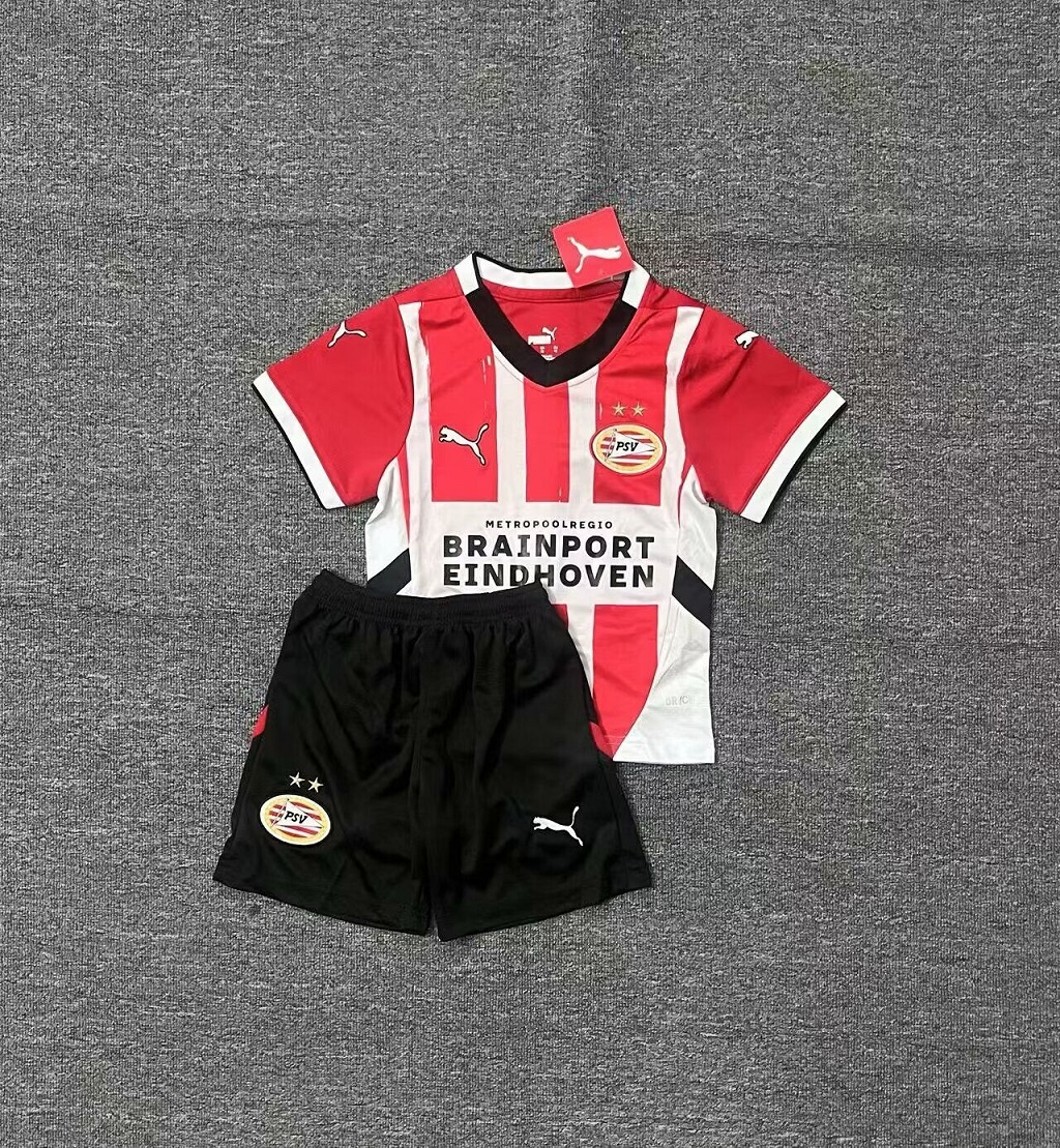 Kids-PSV 24/25 Home Soccer Jersey